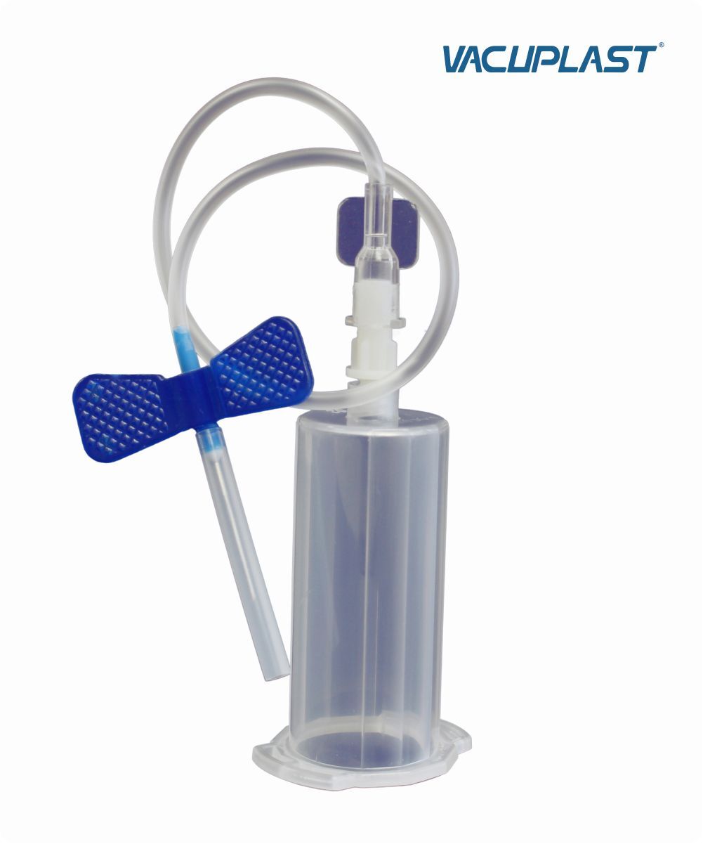 Escalpe para coleta de sangue a vácuo 23G com tubo de 7